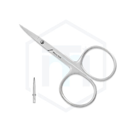 Fine Scissors Euro Screw Curved